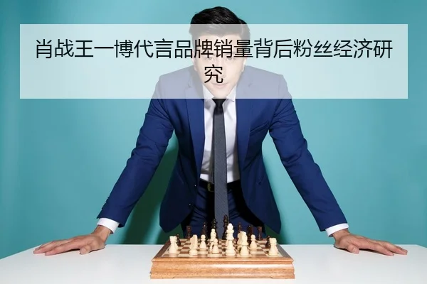 肖战王一博代言品牌销量背后粉丝经济研究